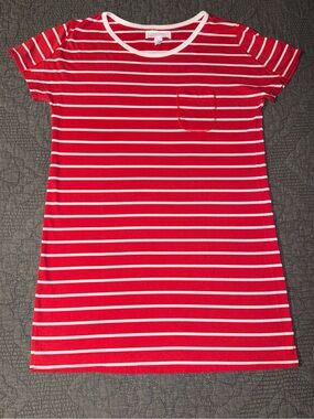 Vintage 90s Victoria's Secret Country Quality Cottons Red/White Nightgown Size-L